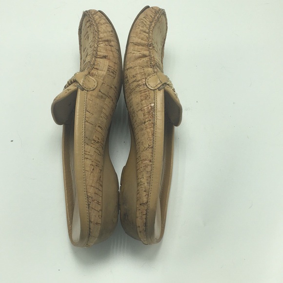 Stuart Weitzman Tan Cork Embellished Mules, Size 7 - Picture 4 of 6